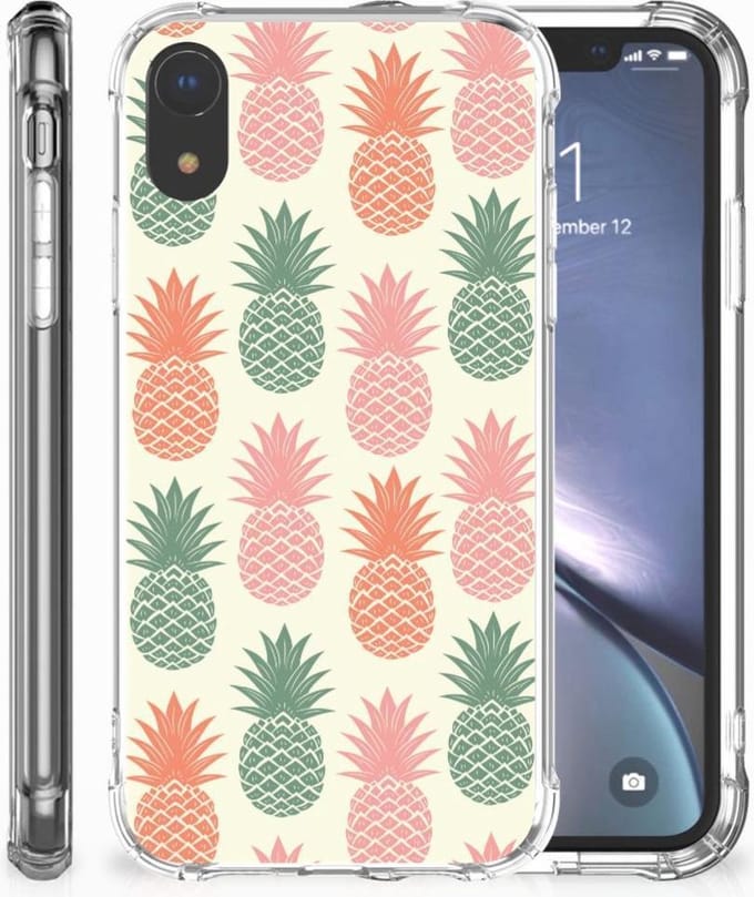 Apple iPhone Xr Beschermhoes Ananas