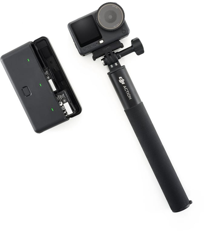 DJI Osmo Action 6 Enhanced/Essential Combo: 1/1.1‑inch sensor, eerste action camera met variabel diafragma voor diverse scenario's