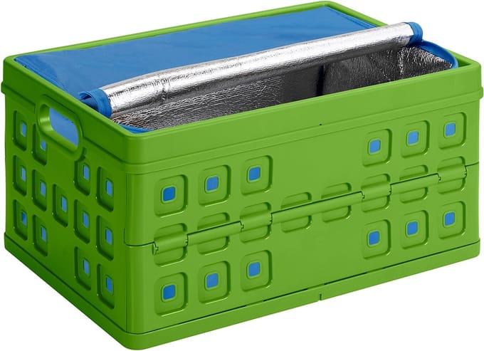Sunware Square Vouwkrat 46L - Met koeltas - Groen