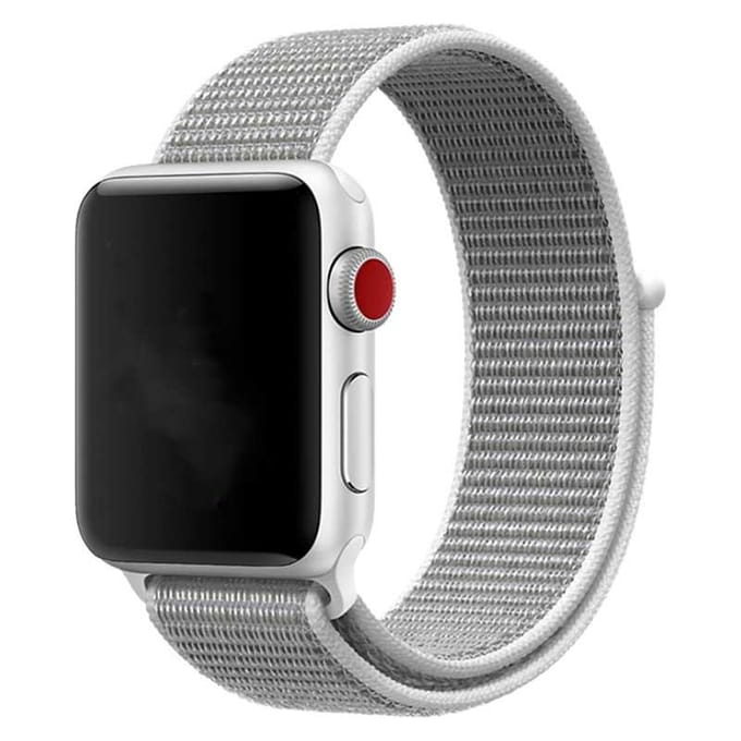 2+1 | Apple Watch Bandje Flyne - Geweven - Nylon - Zeeschelp
