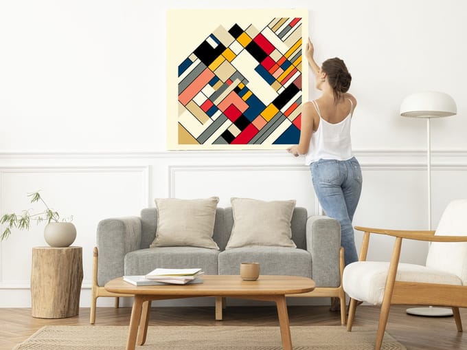 Kunstprint | Wanddecoratie | Dibond | 80 × 80 cm