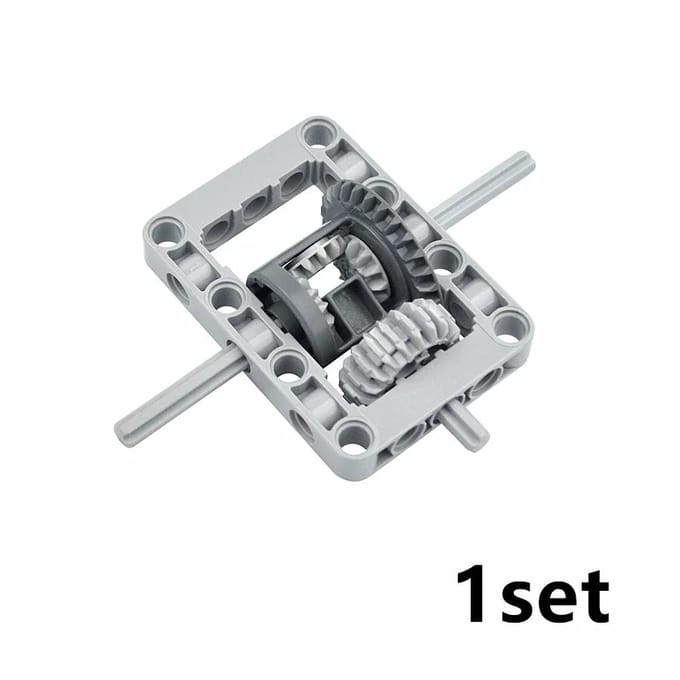 MIJN EIGEN CREATIE Tech Differentieel Bouwstenen Mechanisch Speelgoed High Tech Component Differentieel Tandwielen Montage Inclusief 6573 62821 65414