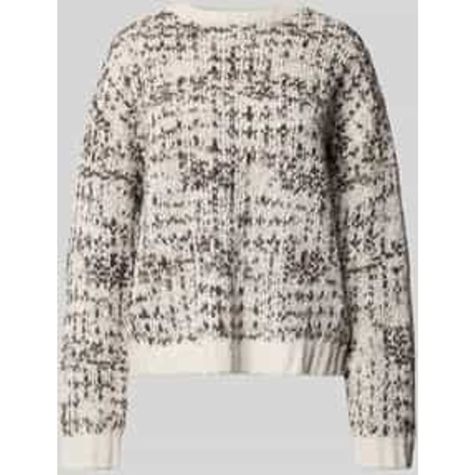 Relaxed fit gebreide pullover van een mix van katoen en wol, model 'LINDSAY'