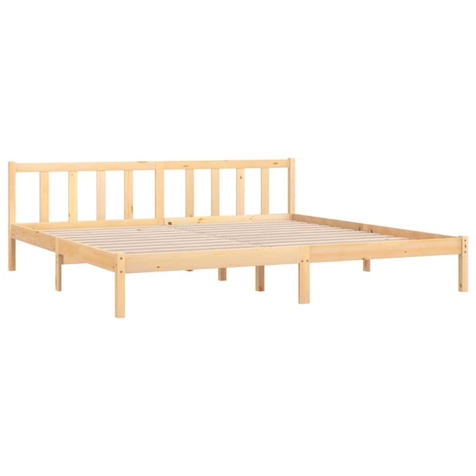 vidaXL - Bedframe - massief - grenenhout - 180x200 - cm