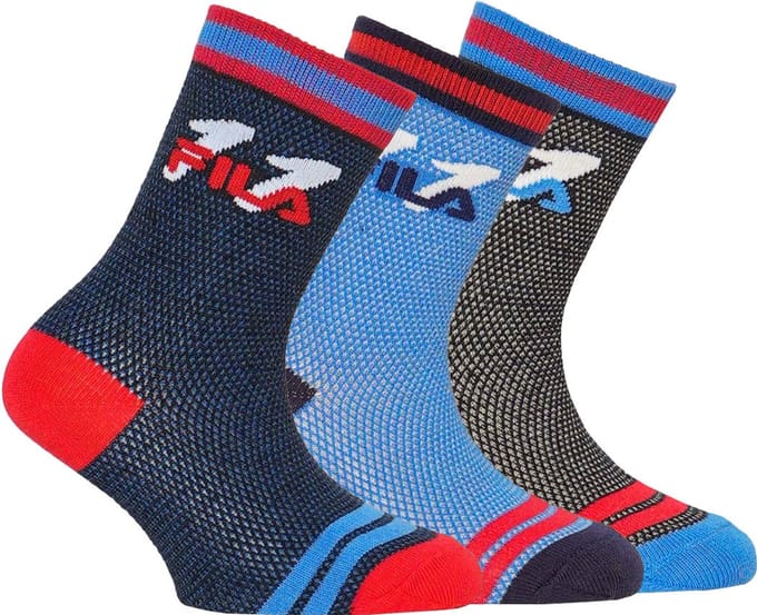 Kindersokken Fila Jr. Sock City 3-pack Blauw - 32