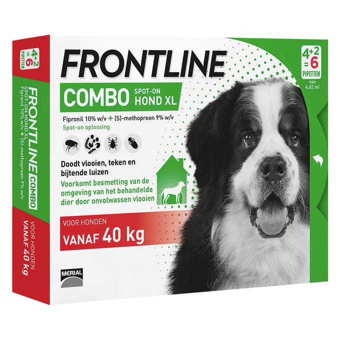 Frontline Combo - Anti Vlooien- en Tekenmiddel - XL - 40-60kg - 6st