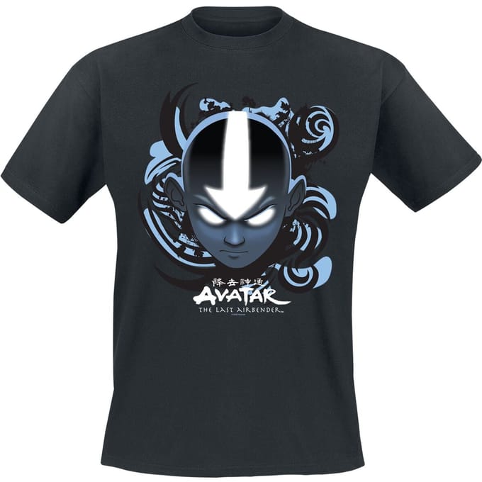 Avatar - Der Herr der Elemente - Anime T-shirt - Avatar Head - M tot XL - voor Mannen - zwart