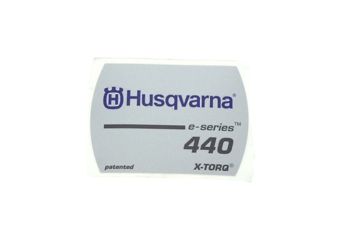 Husqvarna 440e starterkap sticker
