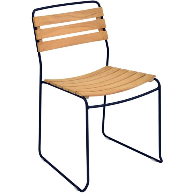 Fermob - SURPRISING Stoel Teak - 92 abyssblauw