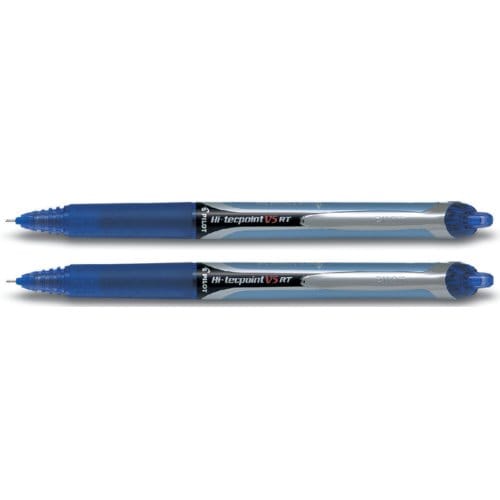 Pilot Roller Hi-Tecpoint V5 en V7 Retractable V5 schrijfbreedte 025 mm blauw