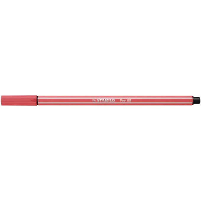 STABILO Pen 68 Brush - Premium Brush Viltstift - Rust Red - per stuk
