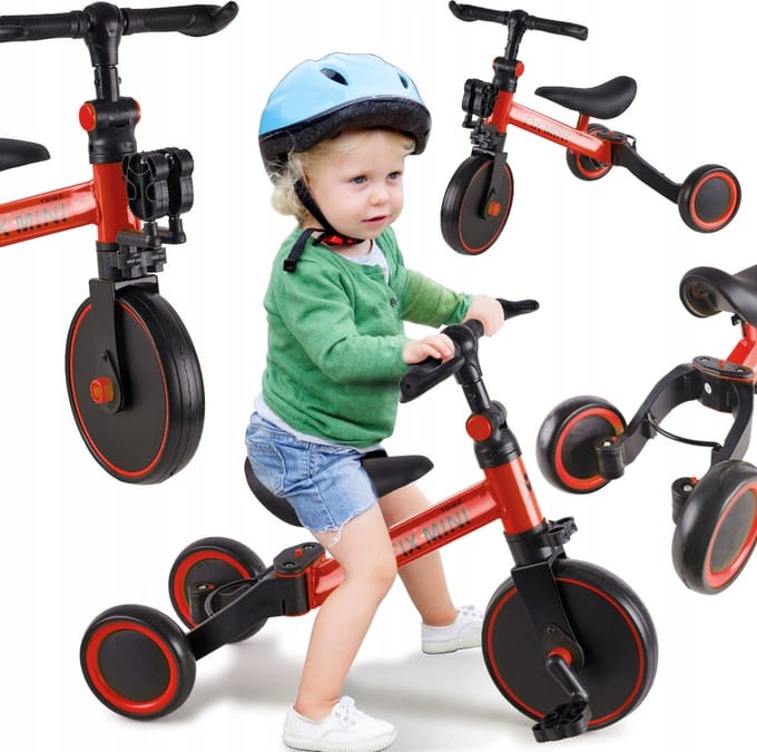 Fix Mini Fiets 3 in 1 - Loopfiets - Kinderfiets - Driewieler - Cadeau - Speelgoed