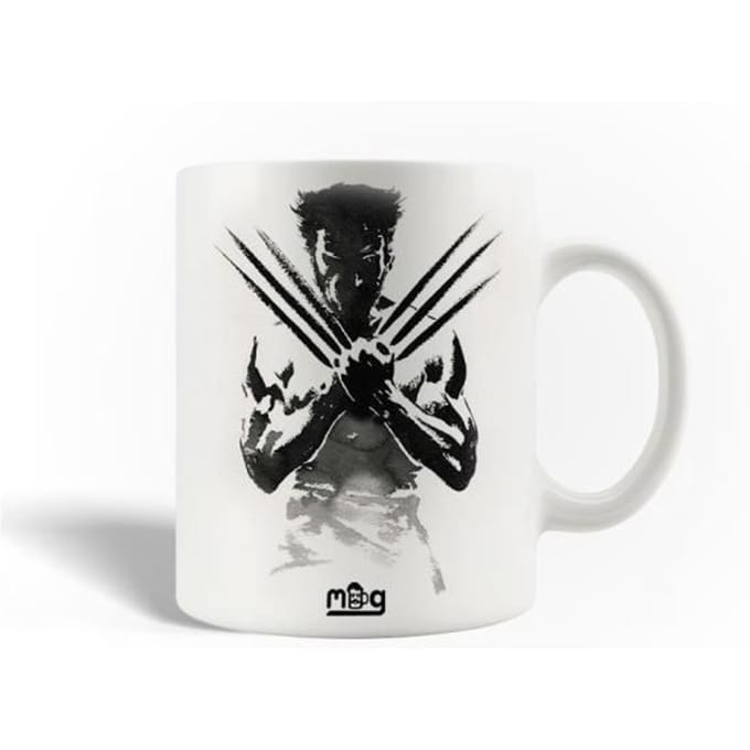 Mug - The Wolverine - Céramique - 30cl - Blanc - Compatible lave-vaisselle