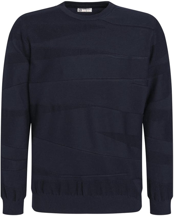 Gabbiano Trui Knitted Trui 615764 301 Navy Mannen Maat - L