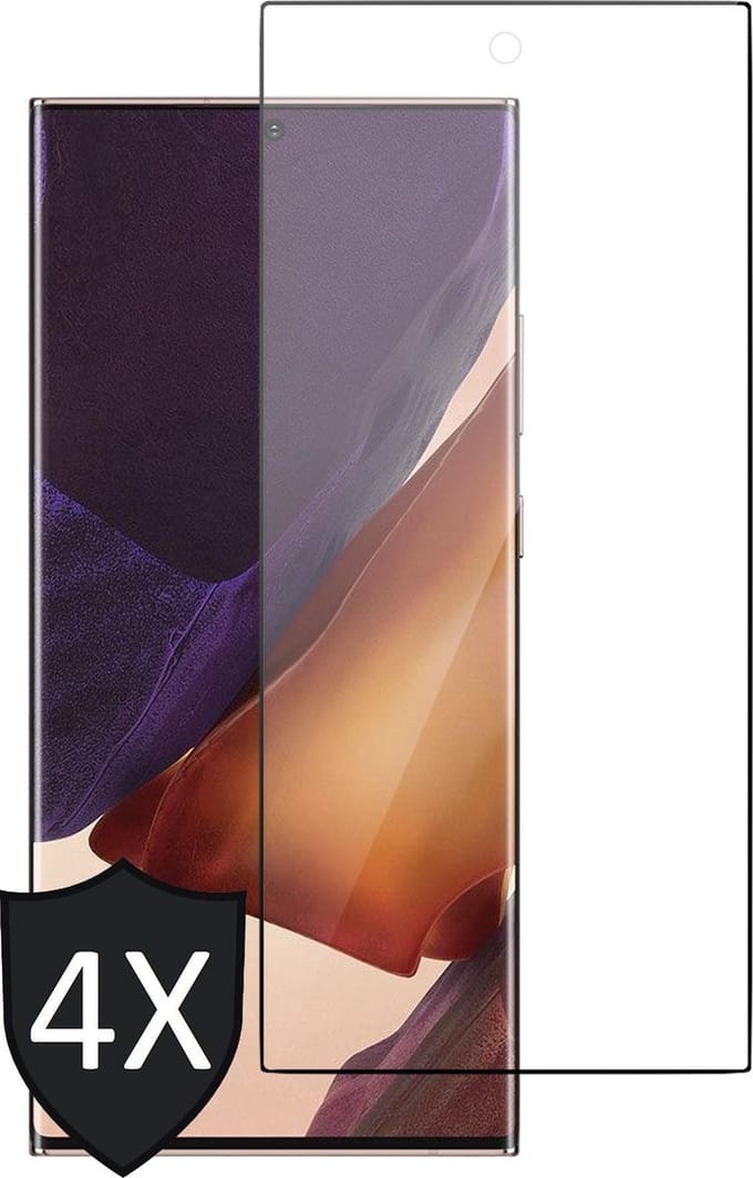Screenprotector geschikt voor Samsung Note 20 Ultra - Full Glas PET Folie Screen Protector - 4 Stuks