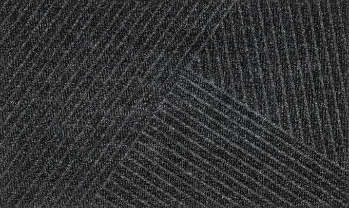 Kleen-Tex Dune Deurmat Stripes - 45 x 75cm - Dark Grey