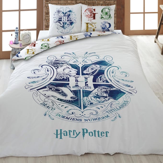 Harry Potter Dekbedovertrek - Eenpersoons - 140 x 200 cm - Katoen
