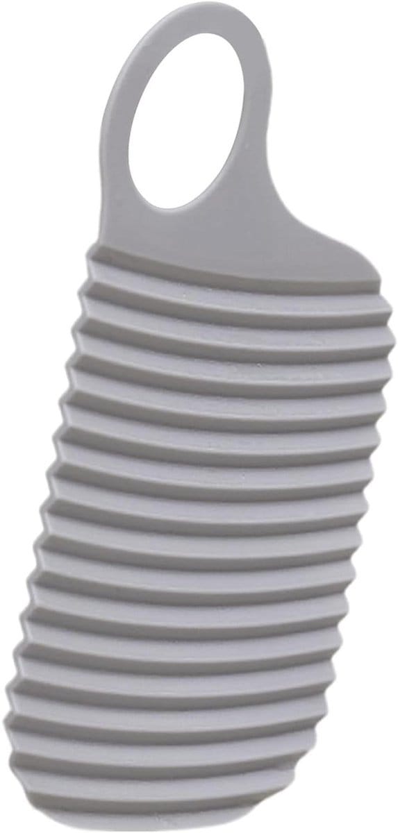 Siliconen Wasplank - Draagbare Wasplank - Handwas Thuis - Verbeterd Antislip Design - 18.5 x 9.5 cm - Grijs