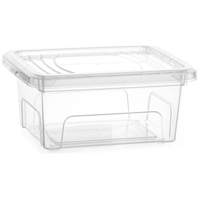 Plasticforte Opslagbox Easy met deksel - 1x - 1.5 Liter - 20 x 16 x 9 cm - transparant - kunststof