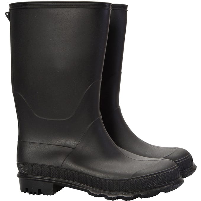 Mountain Warehouse Kinder/Kinder effen Wellington Laarzen (Zwart)