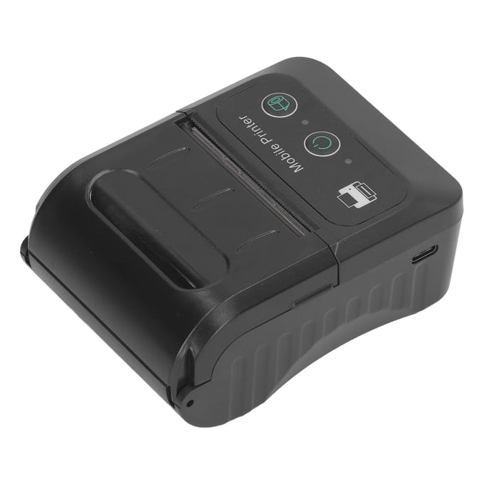 Mobiele Thermische Bonprinter Bluetooth APP Bewerkbaar 58mm Thermische Printer gray