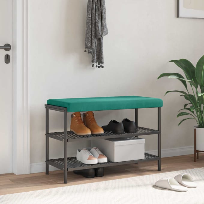 vidaXL - Bankkussen - fluweel - Turquoise - Diepte - 35 - cm