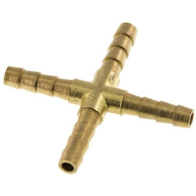 5 mm Messing Kruis-Slangkoppeling [2 Stuks]