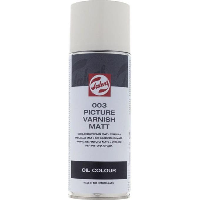 Schilderijvernis Mat Spuitbus 400 ml voor olieverf
