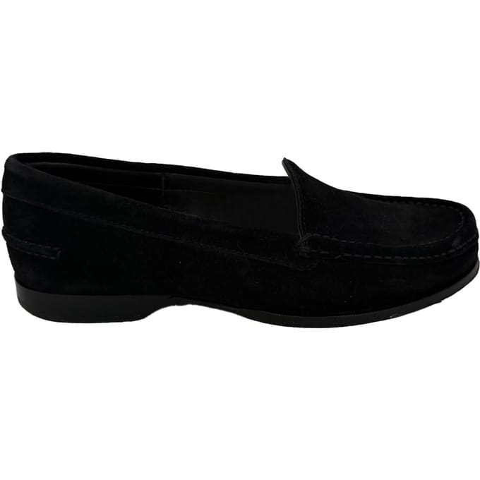 The Row Ruth Loafers in Zwart Suède