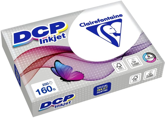 Clairefontaine DCP inkjet - Presentatiepapier - A4 - 160g - Wit - 250 vel
