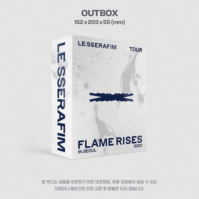 LE SSERAFIM - 2023 Tour [FLAME RISES] In SEOUL (Digitale code) No Weverse white