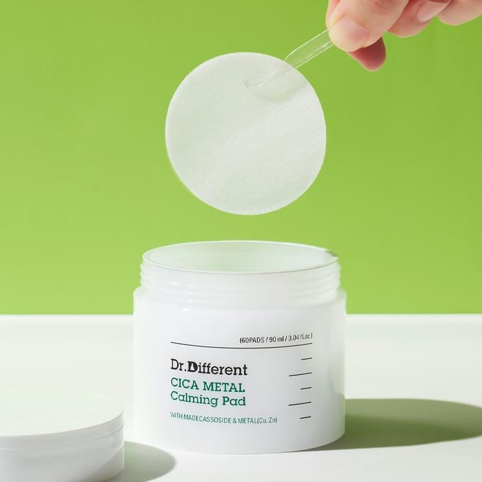[Dr.Different] Cica Metal Kalmerende Pad 90ml 60EA white