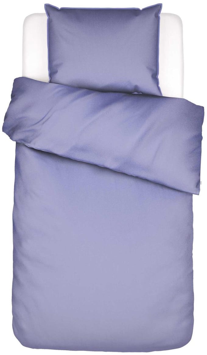 Essenza Minte Dekbedovertrek Katoensatijn Lavendelblauw - Eenpersoons – 140x200/220 cm