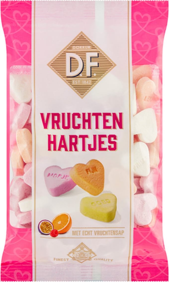 D.F. | Vruchtenhartjes | 12 x 200 gram