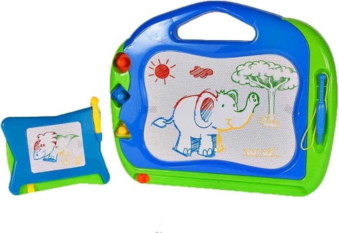 Ilso magnetisch tekenbord - 2 stuks - 3 stempels - pen
