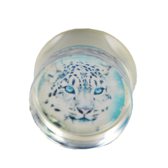 25 mm double flared plug tijger - LMPiercings