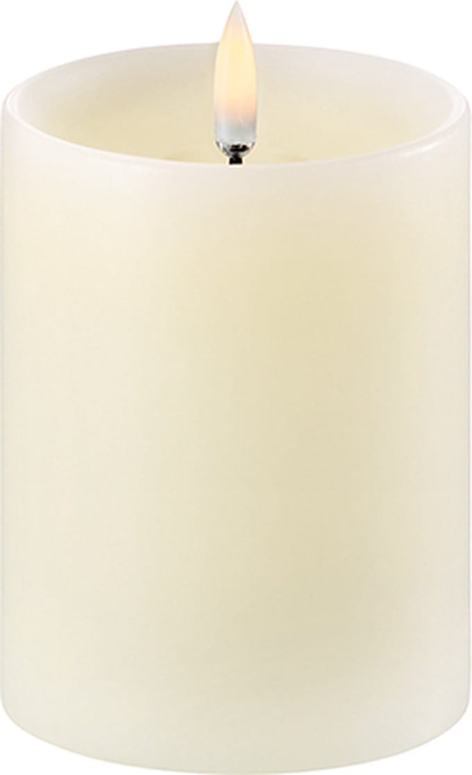 Uyuni Led Rustieke Kaars Ivory- 10CM