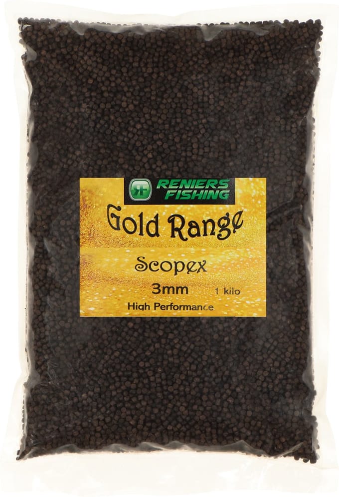 Reniers Fishing Gold Range Purple Methodfeeder Pellets 2mm - Smaak : Scopex