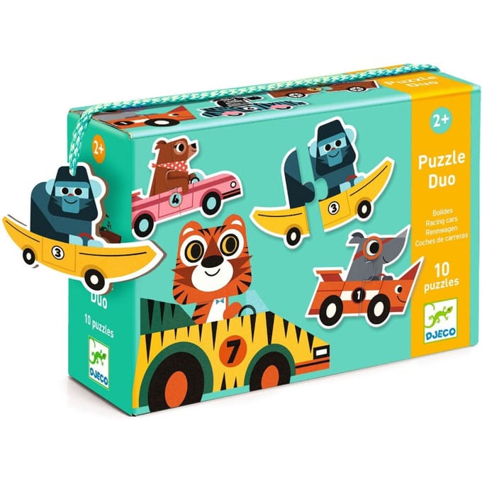 DJECO puzzel duo racing cars 2 jr+