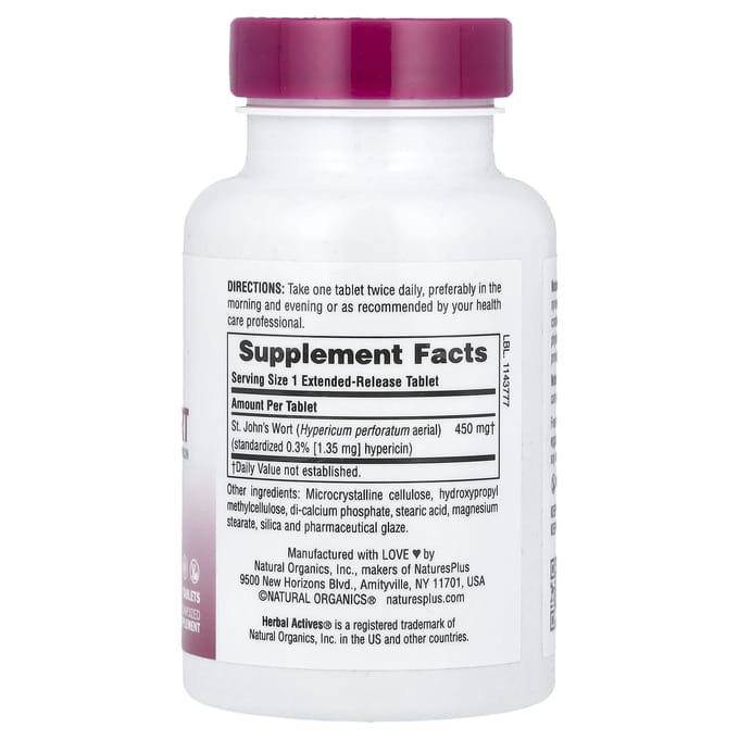 Kruiden Actief, St. Sint-Janskruid, 450Mg, 60 Tabletten