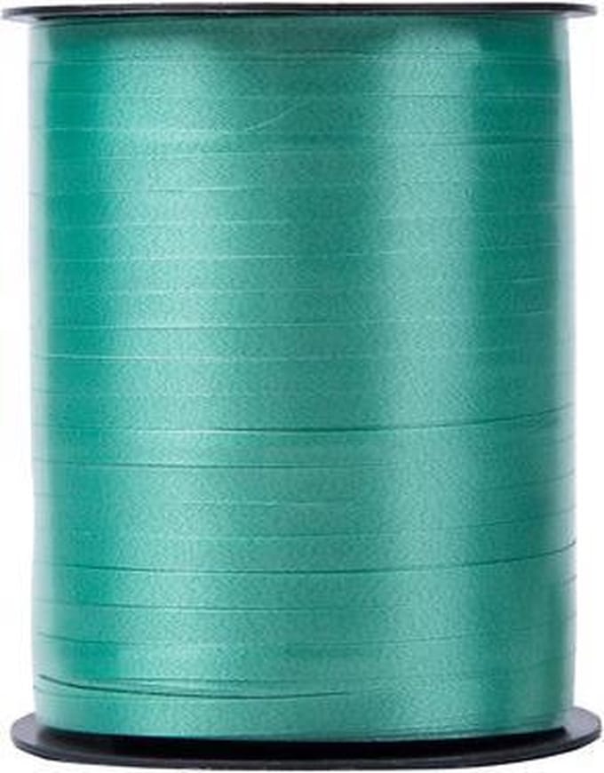 500 meter krullint 5mm blauw groen - ROL 500 meter krullint donker groen