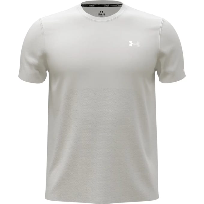 Under Armour Seamless Stride Hardloopshirt Heren-Wit