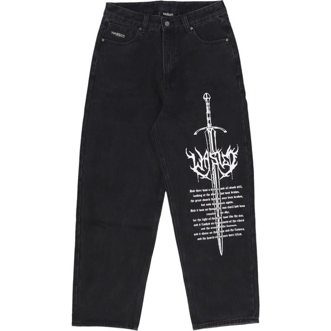 Jeans Man Sword Casper Pant Faded Black