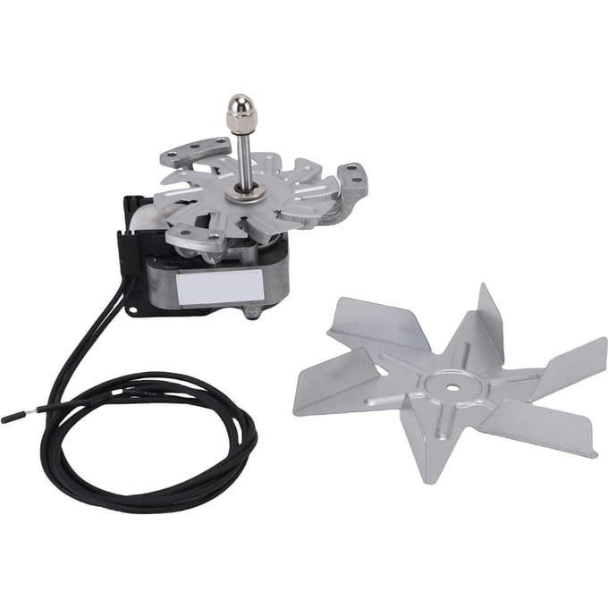 Ovenmotor en ventilatorblad Hittebestendig Aluminium Hoge Prestaties Droogmotor met 6 Ventilatorbladen gray