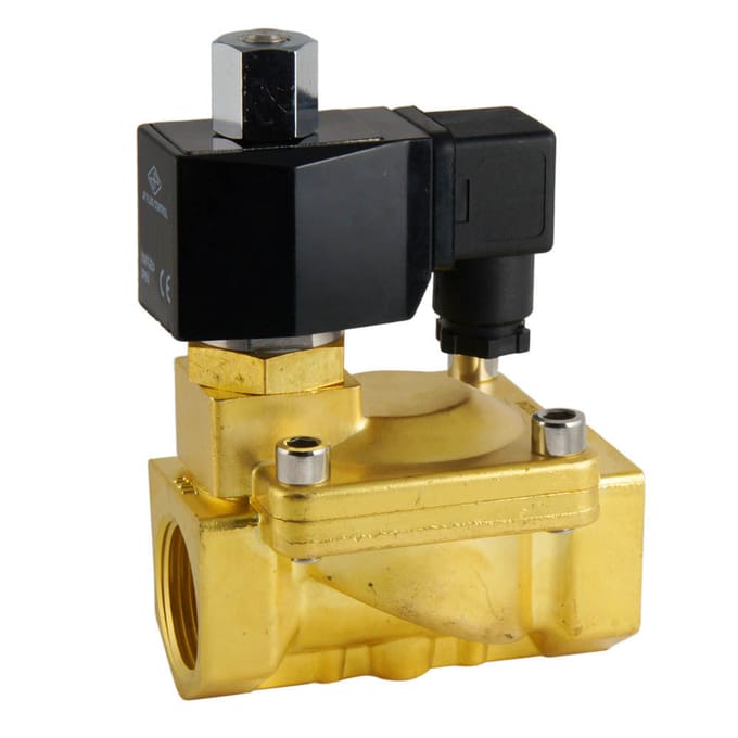 Magneetventiel ST-IB 1'' NO messing FKM 0.5-13bar 24V DC - ST-IB100B250F-024DC