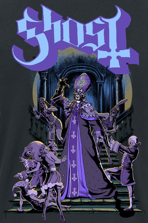 Ghost T-shirt - Masquerade - S tot 5XL - voor Mannen - zwart