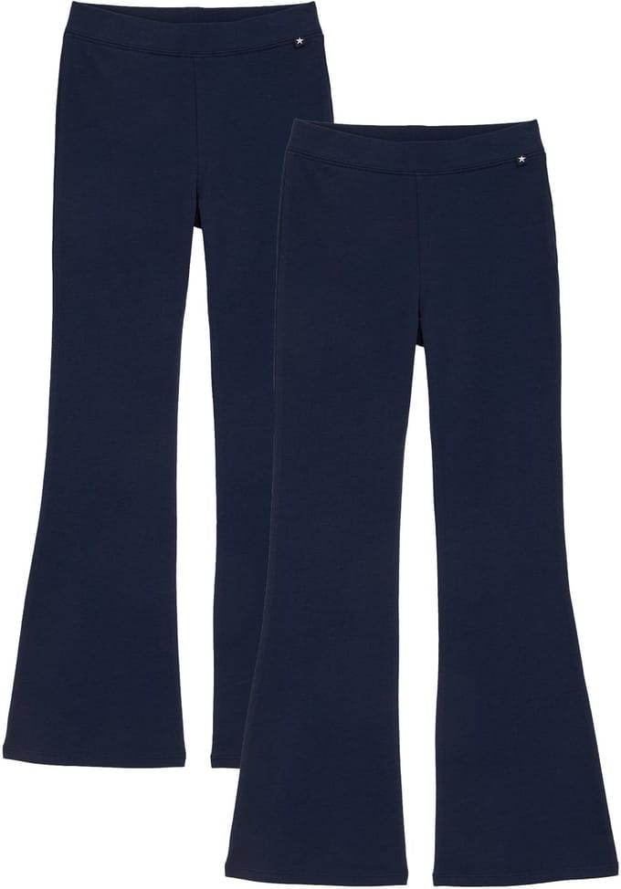 WE Fashion Meisjes flared legging, 2-pack