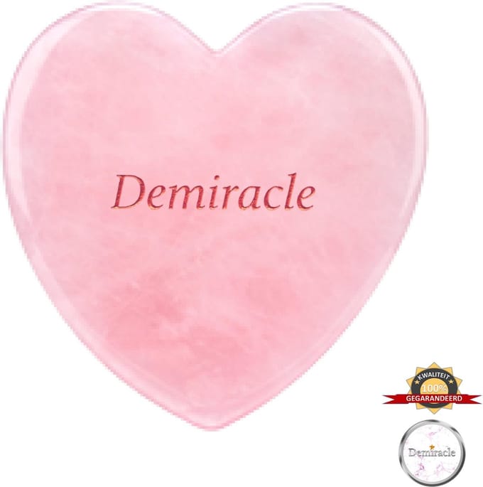 Demiracle® Love Gua Sha Schraper – Rose Quartz – Gua Sha – Gezichtsmassage – Massage – Ontspanning – Kwaliteit
