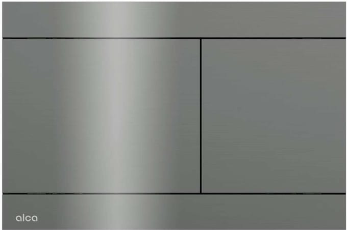 Alcadrain Flat - Vlakke bediening, glanzend gun metal FUN-GM-P