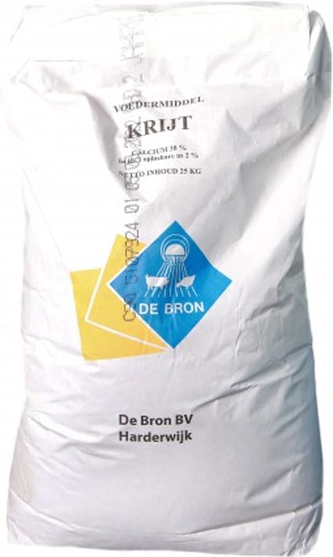 De Bron - Krijt - Kalk - Voederkrijt - 25kg